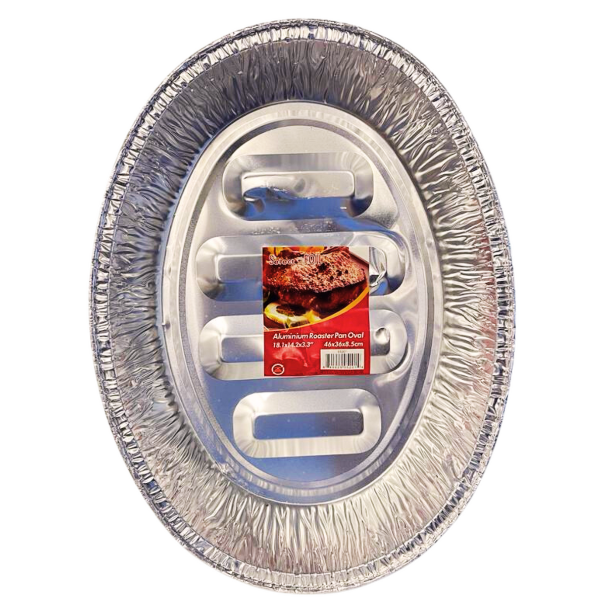 Bandeja de aluminio ovalada de 18"x14"