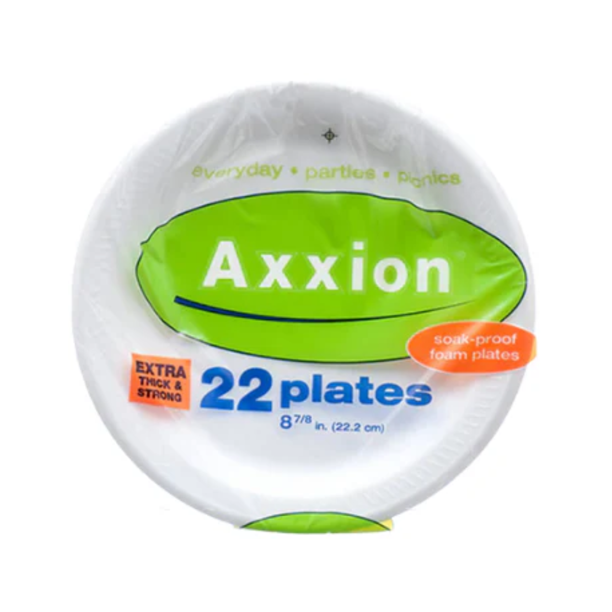 Platos de espuma Axxion 8 7/8" 24/22 unidades