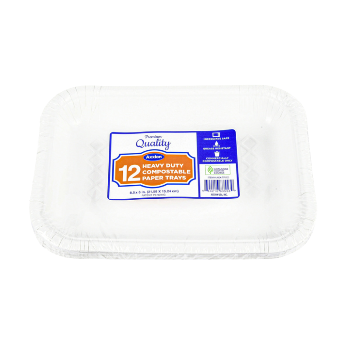Bandejas de papel para tacos Axxion 8.5x6" 48/12ct