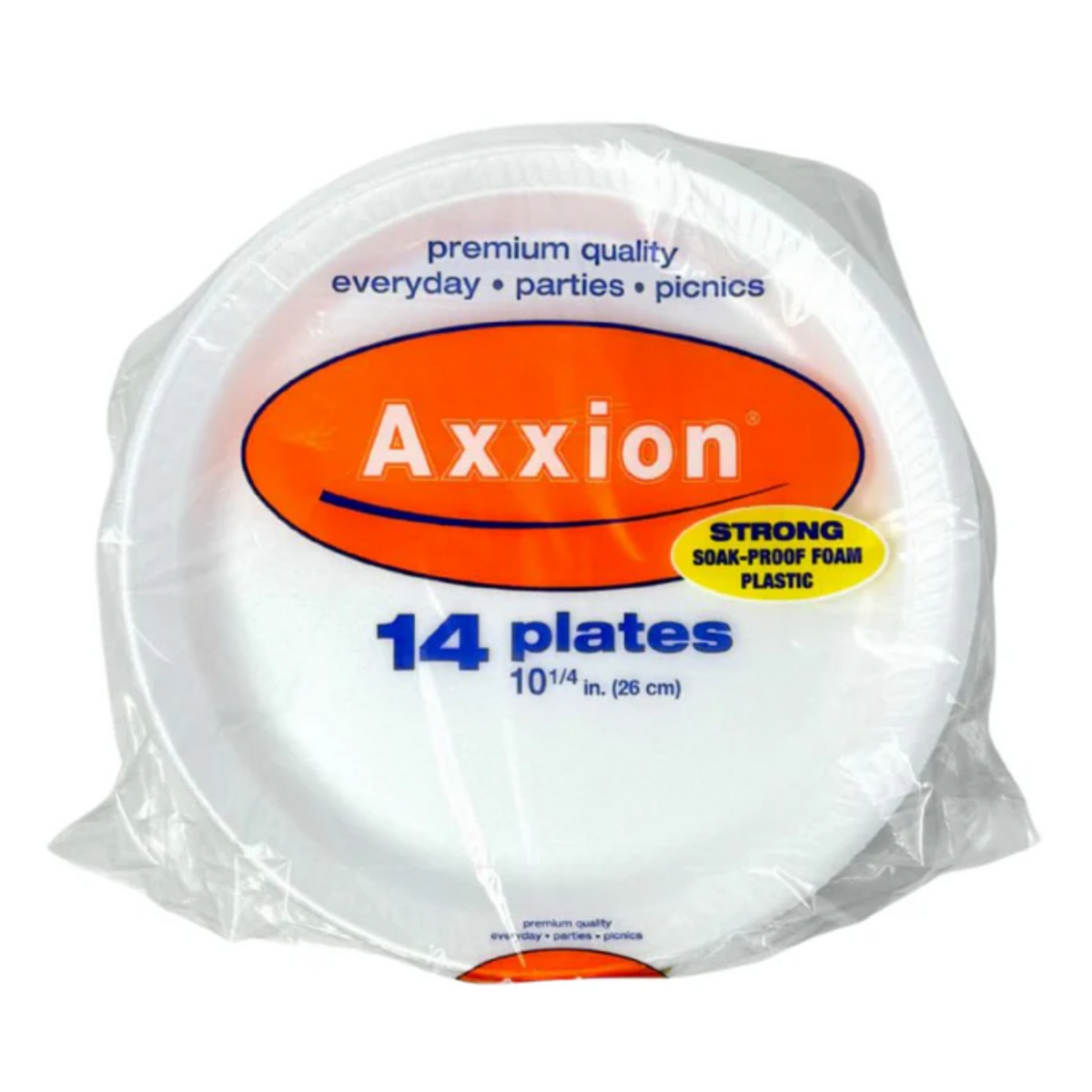Platos de espuma Axxion 10 1/4" 40/14ct