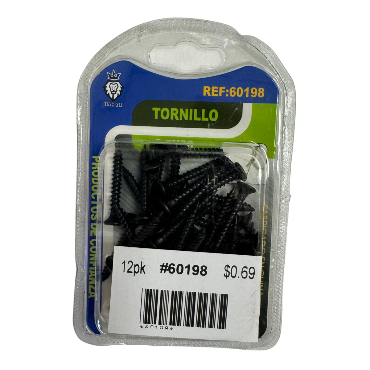 Tornillos negros 12/3.5x30