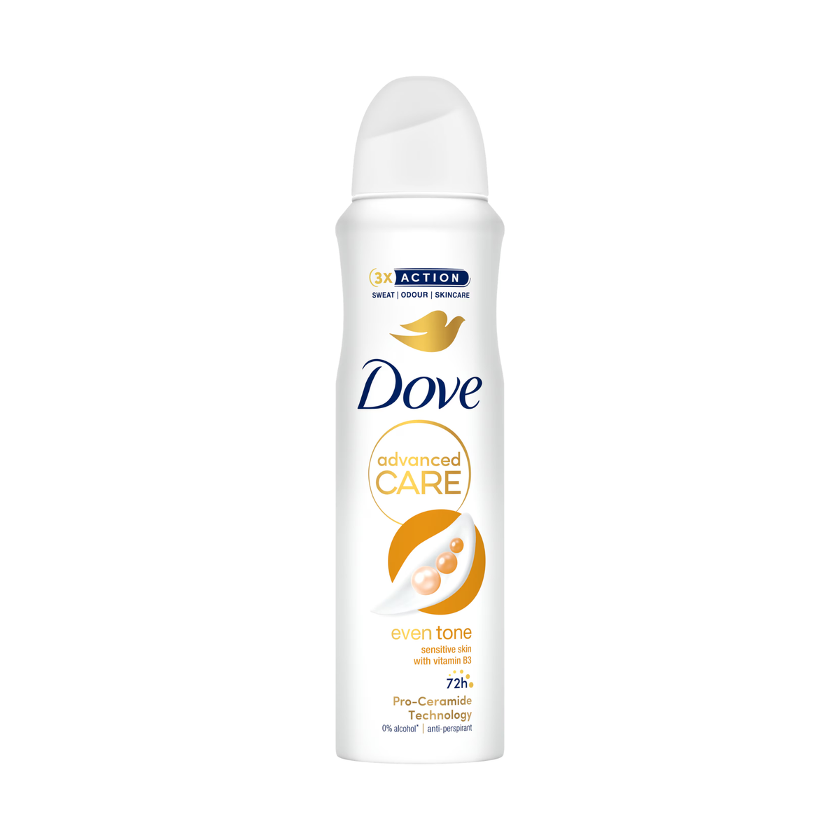 Desodorante en aerosol Dove Even Tone para piel sensible 6/150ml