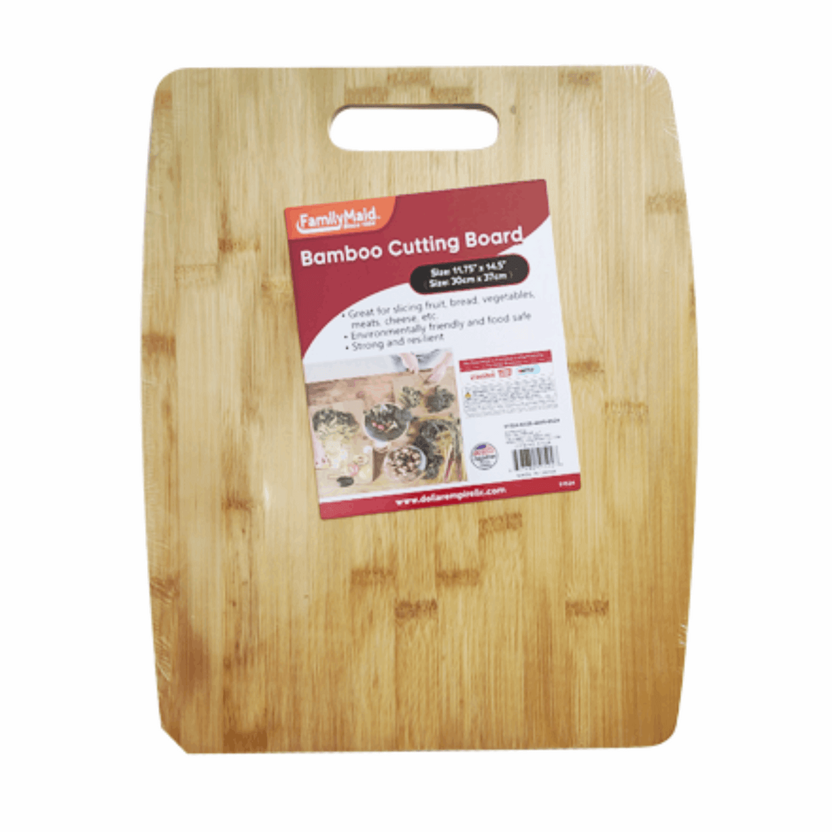 FamilyMaid Bamboo Cutting Board 11.75"x14.5" 6/1ct