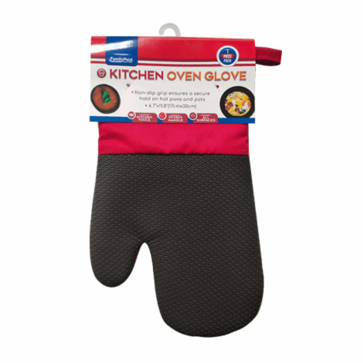FamilyMaid Kitchen Oven Glove 6/1ct