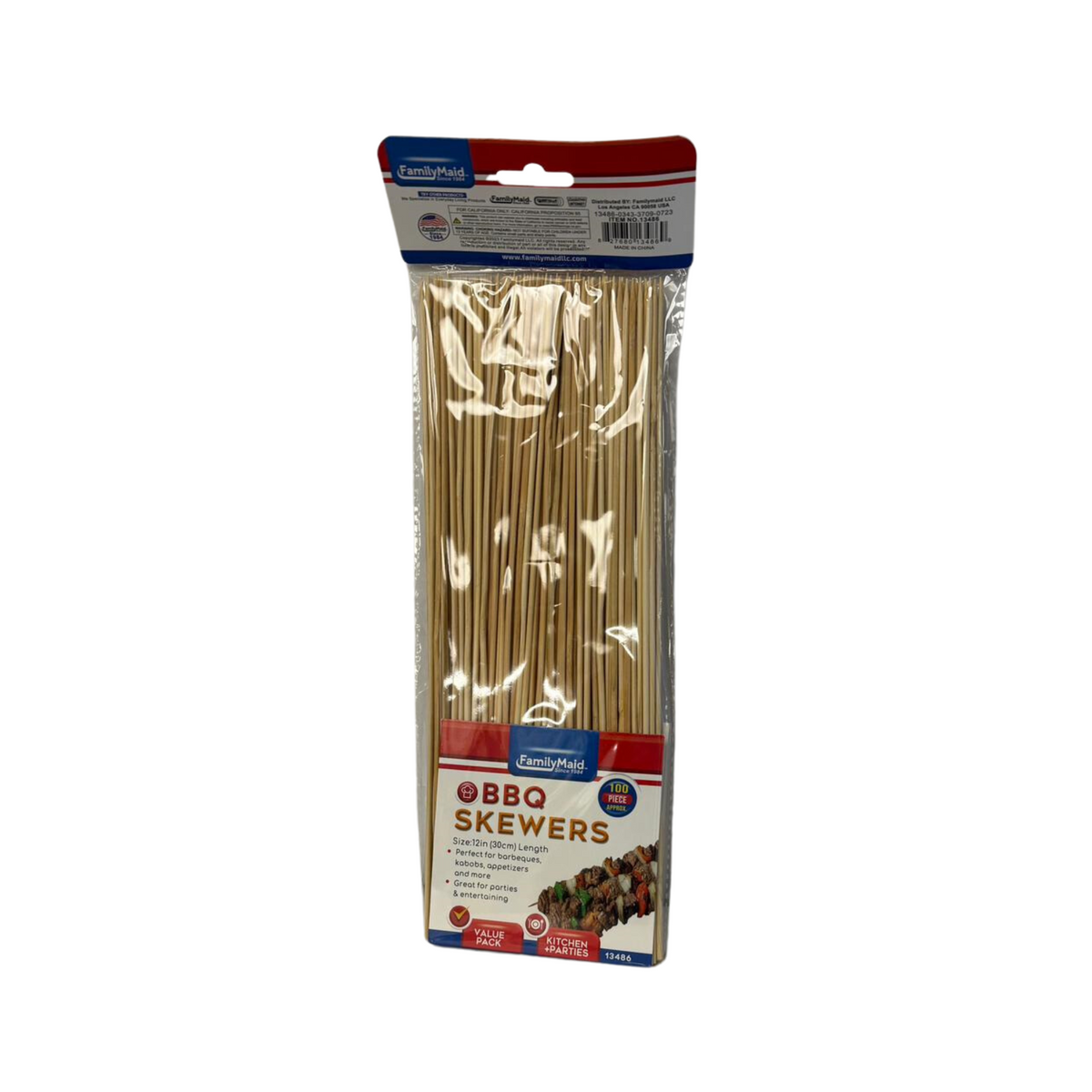 FamilyMaid BBQ Skewers 12/100ct/12in