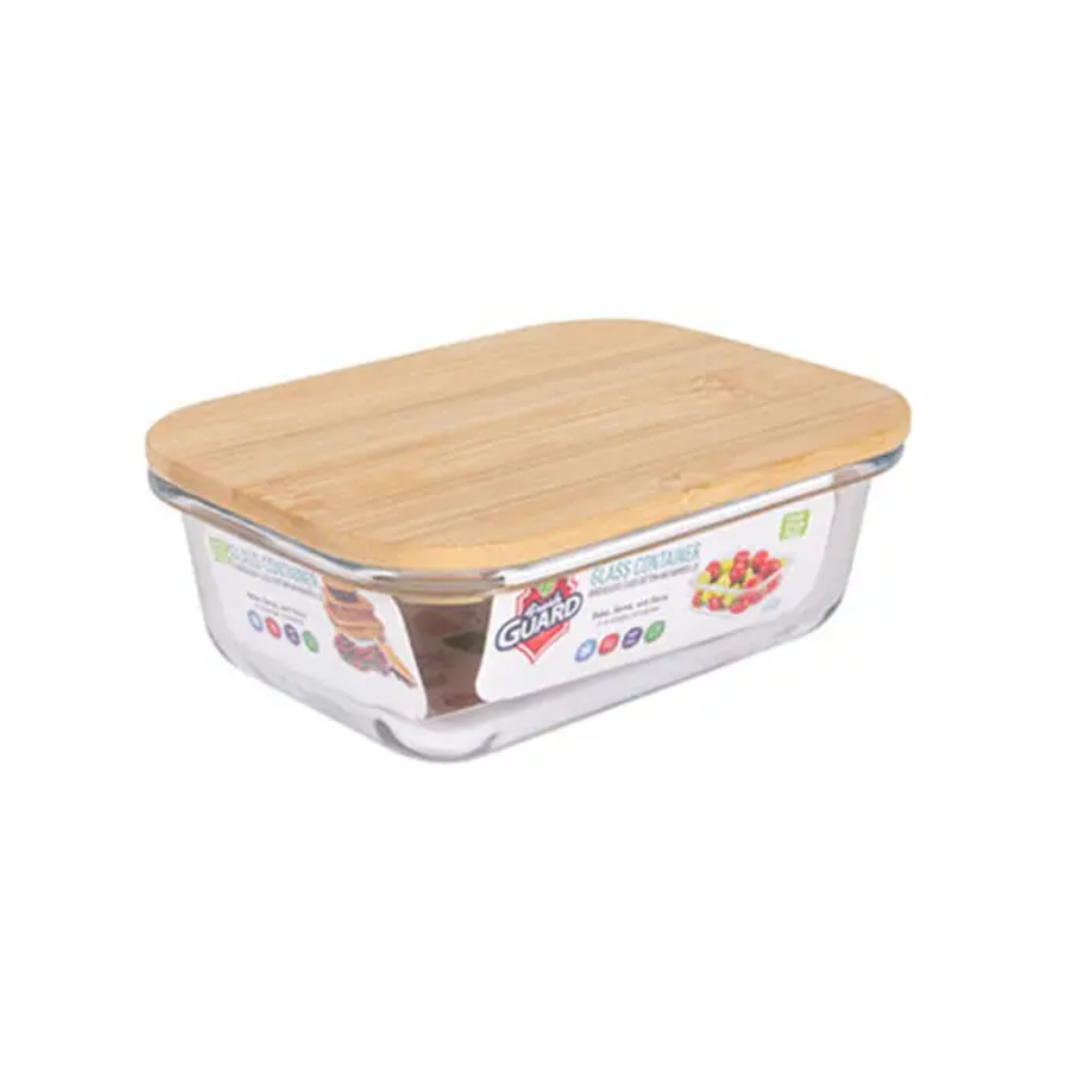 Recipiente de vidrio y bambú para alimentos FreshGuard 1/12.5oz