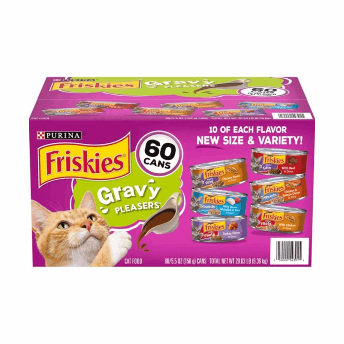Friskies Cat Food Mix Gravy 60ct
