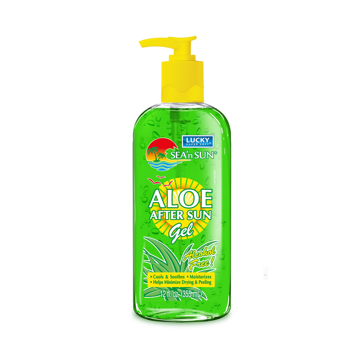 Gel para después del sol Lucky Aloe 12/12oz
