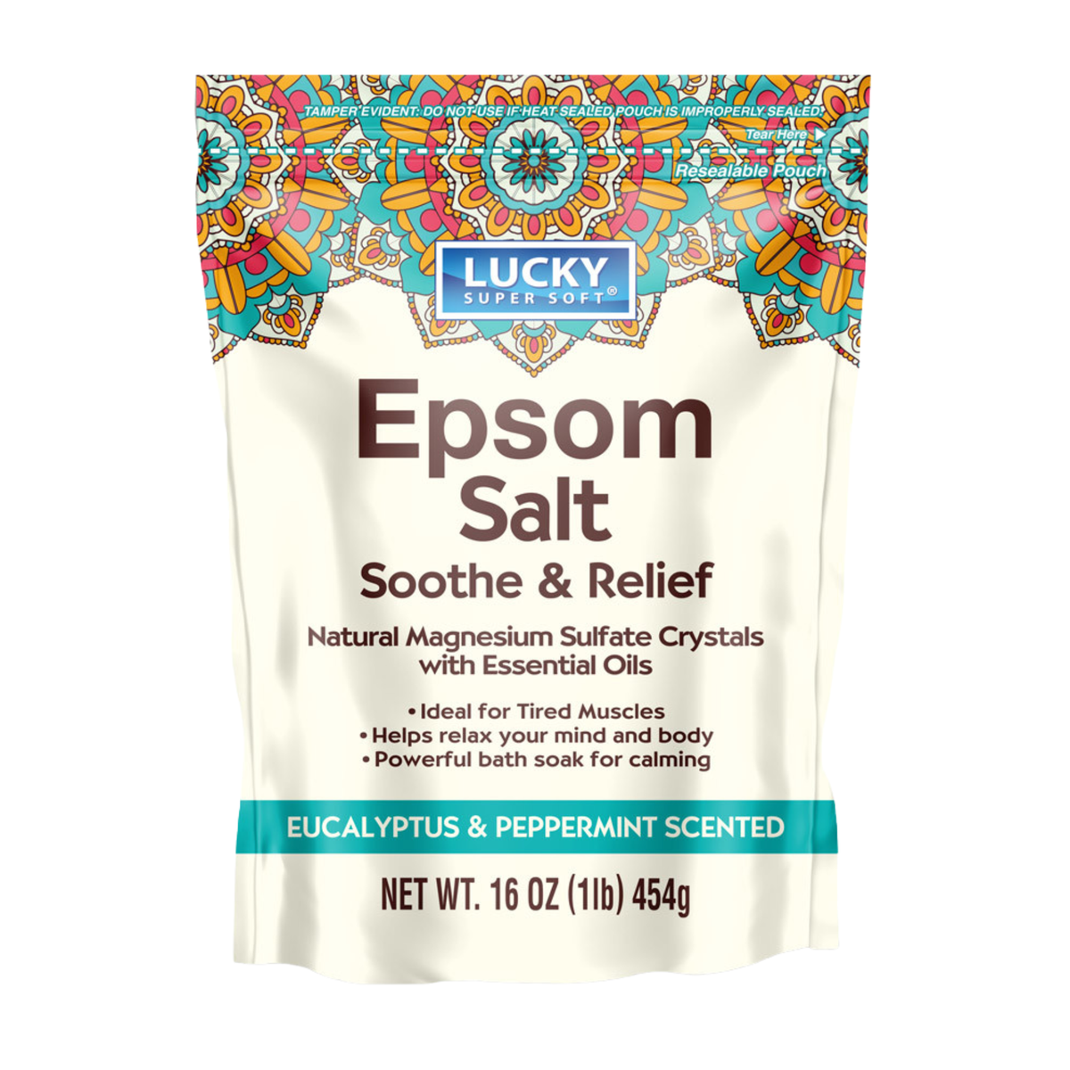 Sales de Epsom Lucky Eucalipto y Menta 12/16oz