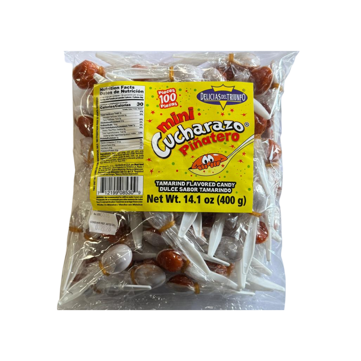 Mini cuchara para piñata 100 pzas