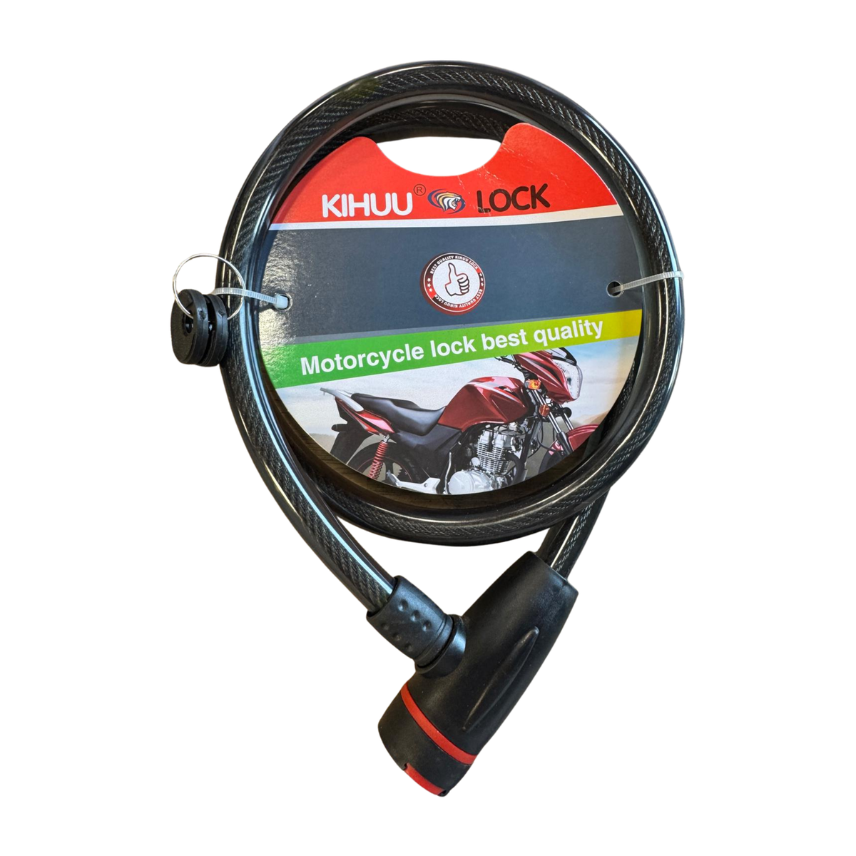 Candado para motocicleta c/ llave 12/1 pza