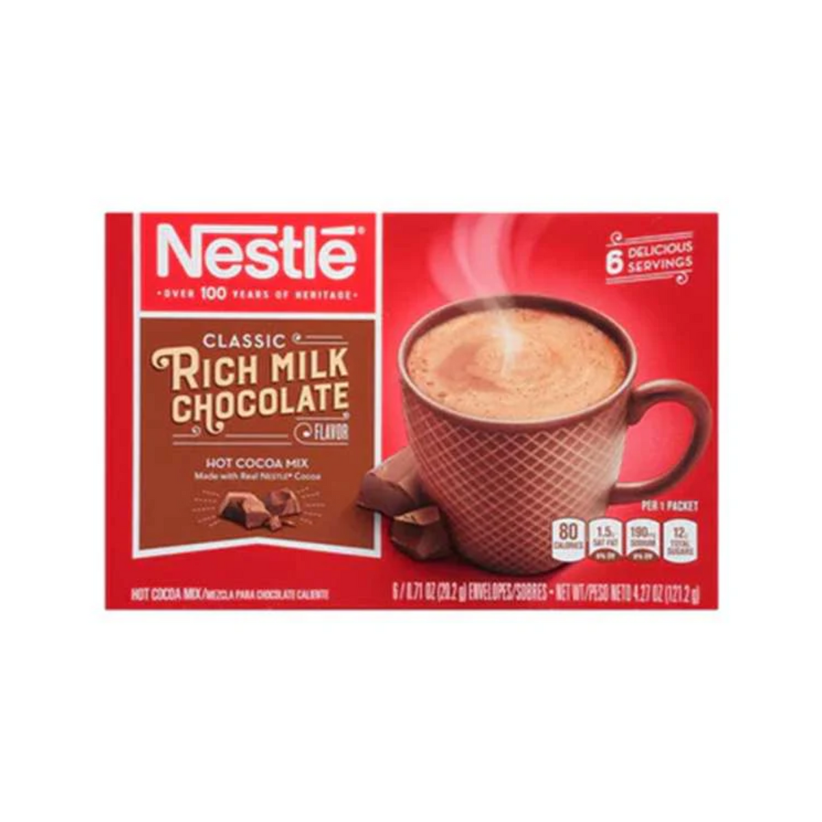 Cacao caliente Nestlé 12/6ct/0.17oz