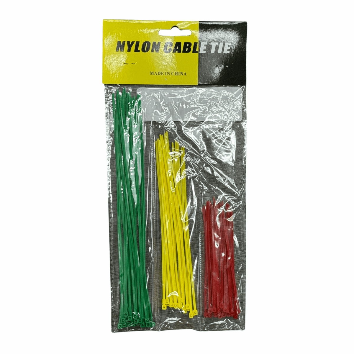 Nylon Cable Tie 3-Color 12/30ct