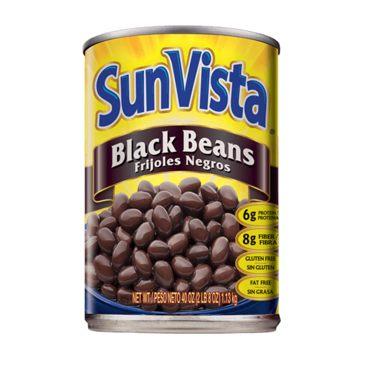 Frijoles negros Sun Vista 12/40oz