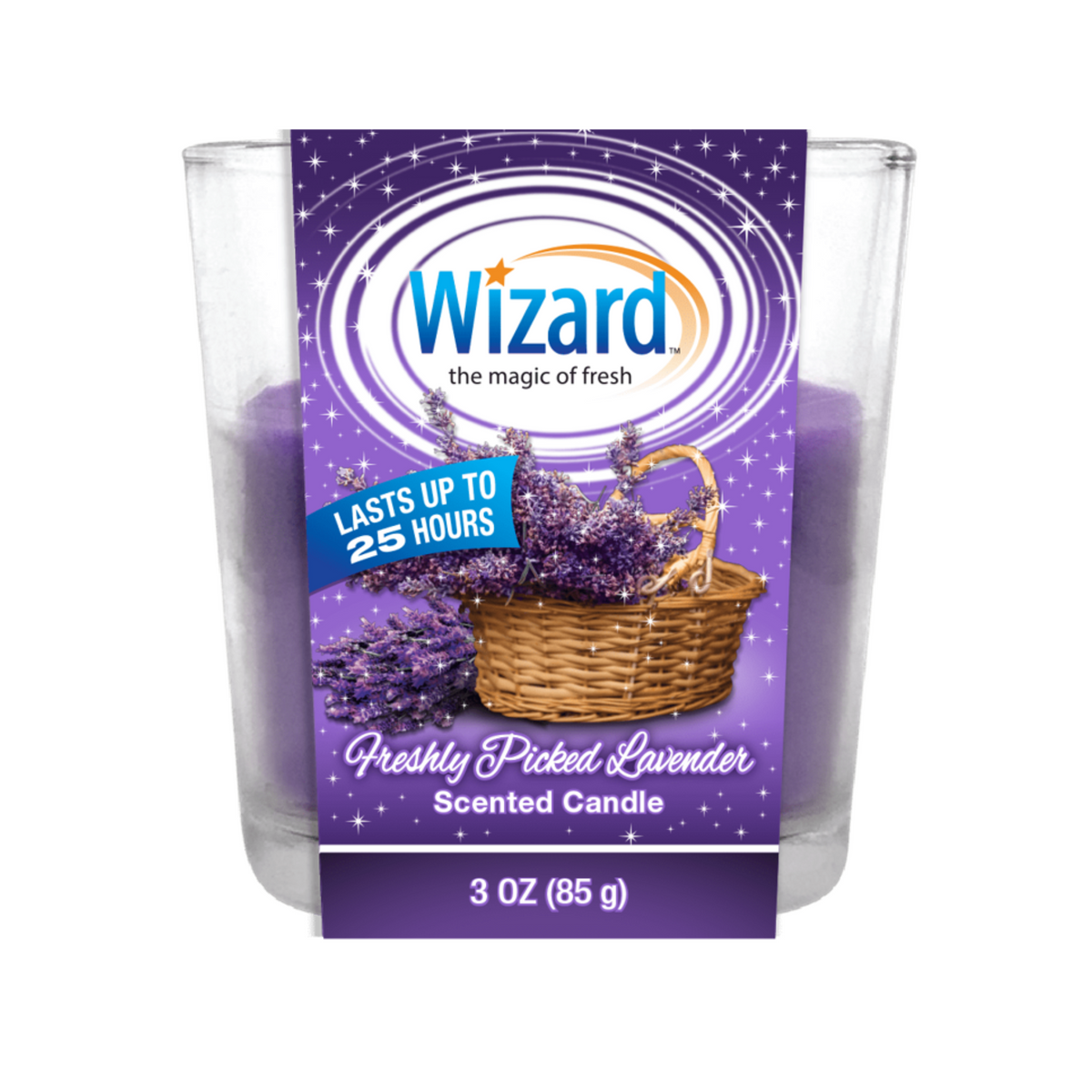 Vela Wizard Lavanda Recién Cortada 12/3oz