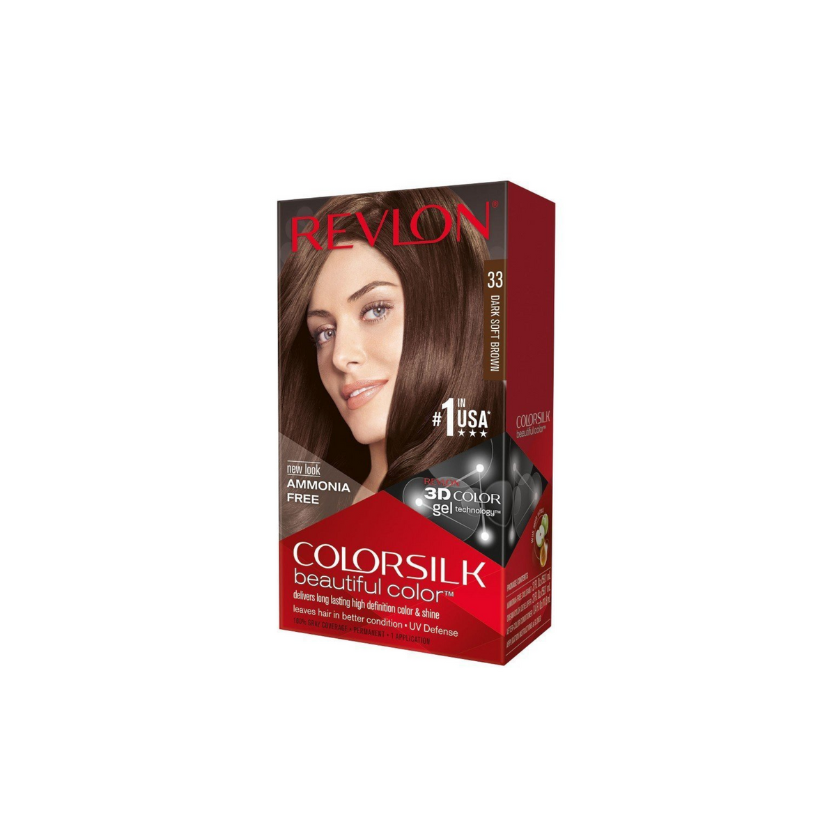 Revlon #33 Castaño Oscuro Suave 3/10oz