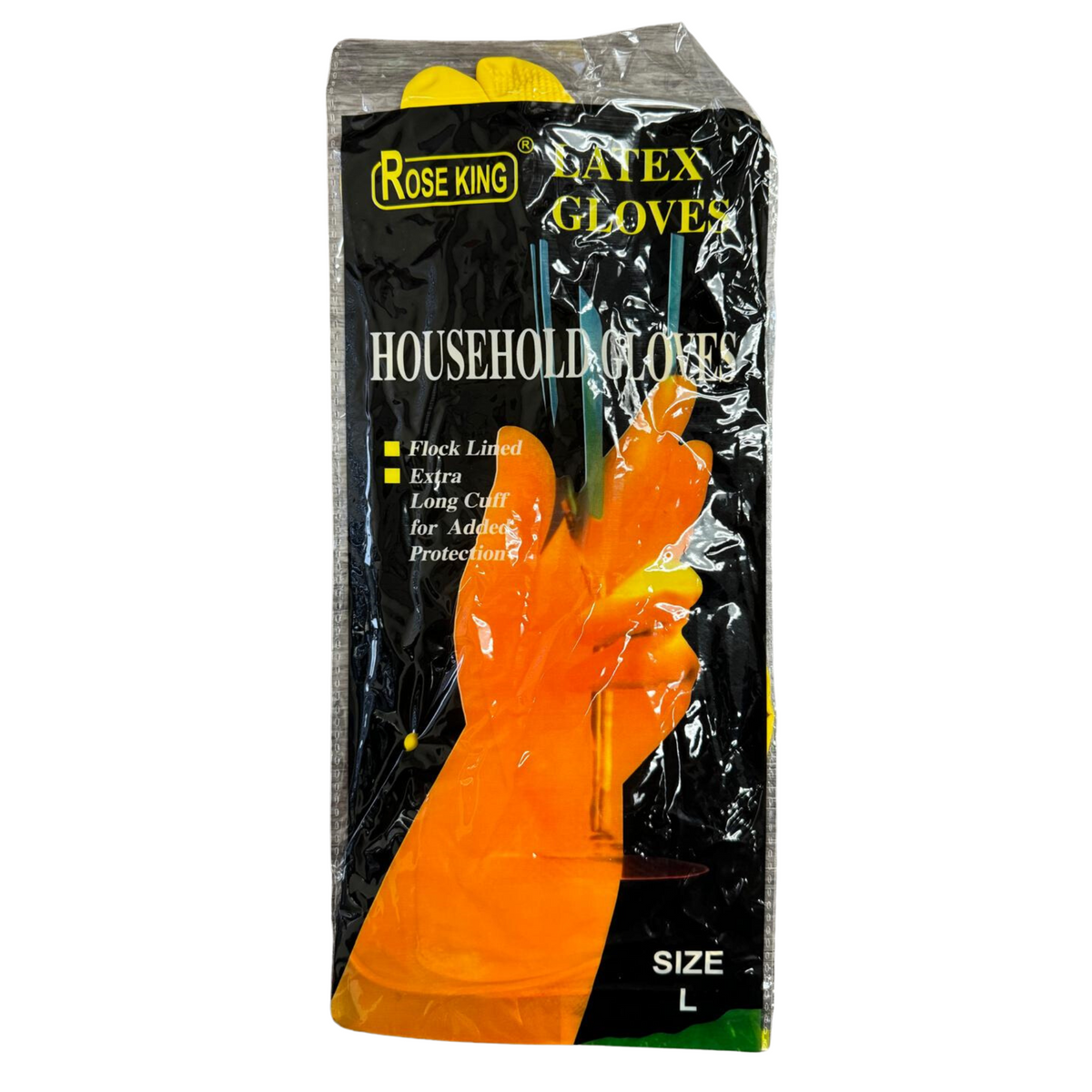 Guantes de látex para el hogar Rose King, talla S