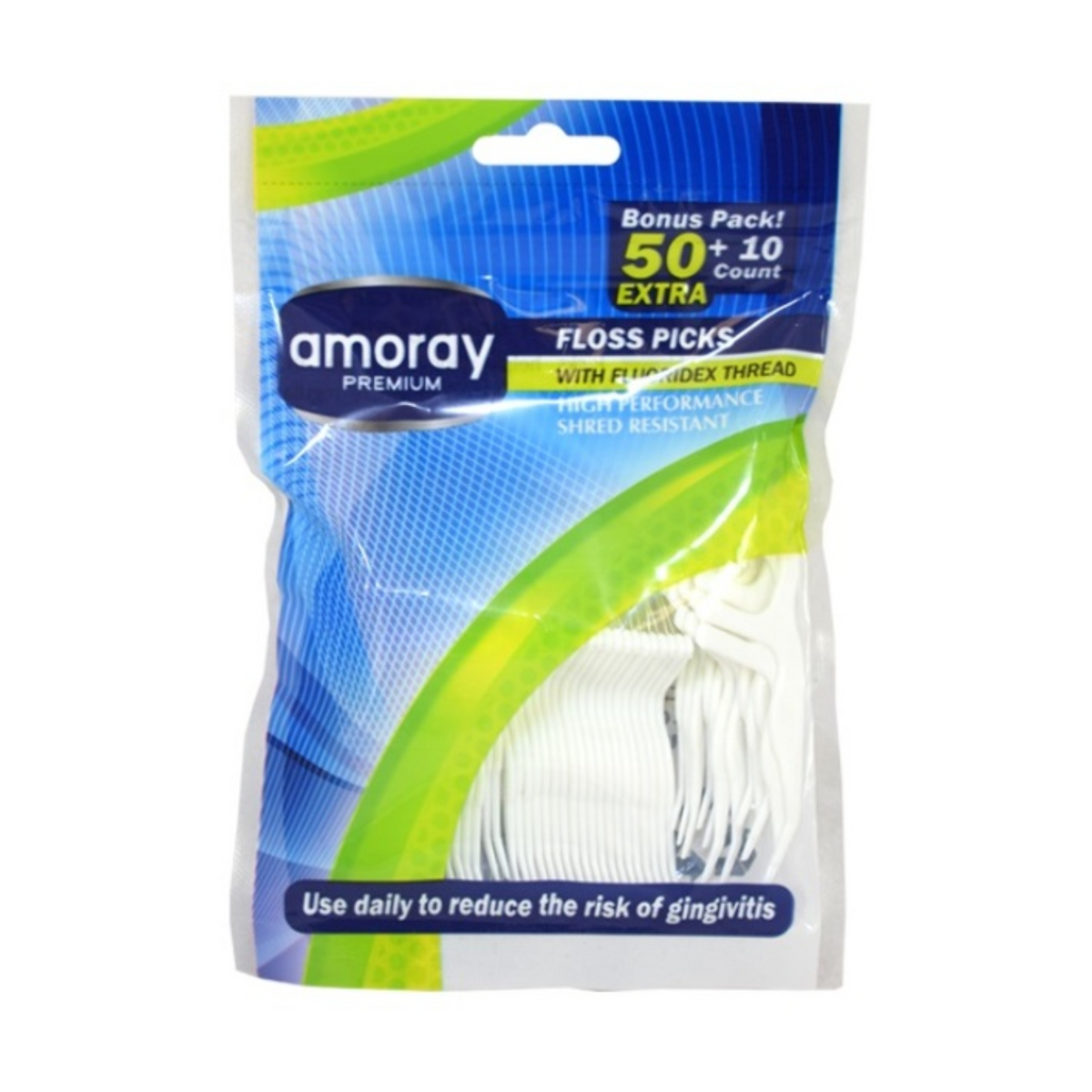 Amoray Hilo Dental con Palillo 12/60 unidades