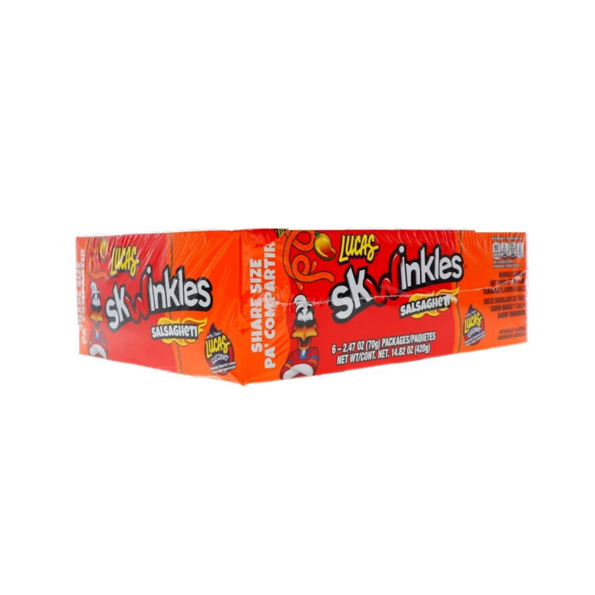 Lucas Skwinkles Salsagheti Mango 6 piezas/2.47 oz