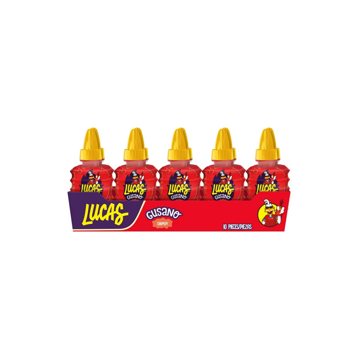 Lucas Gusano Chamoy 10 pzas.