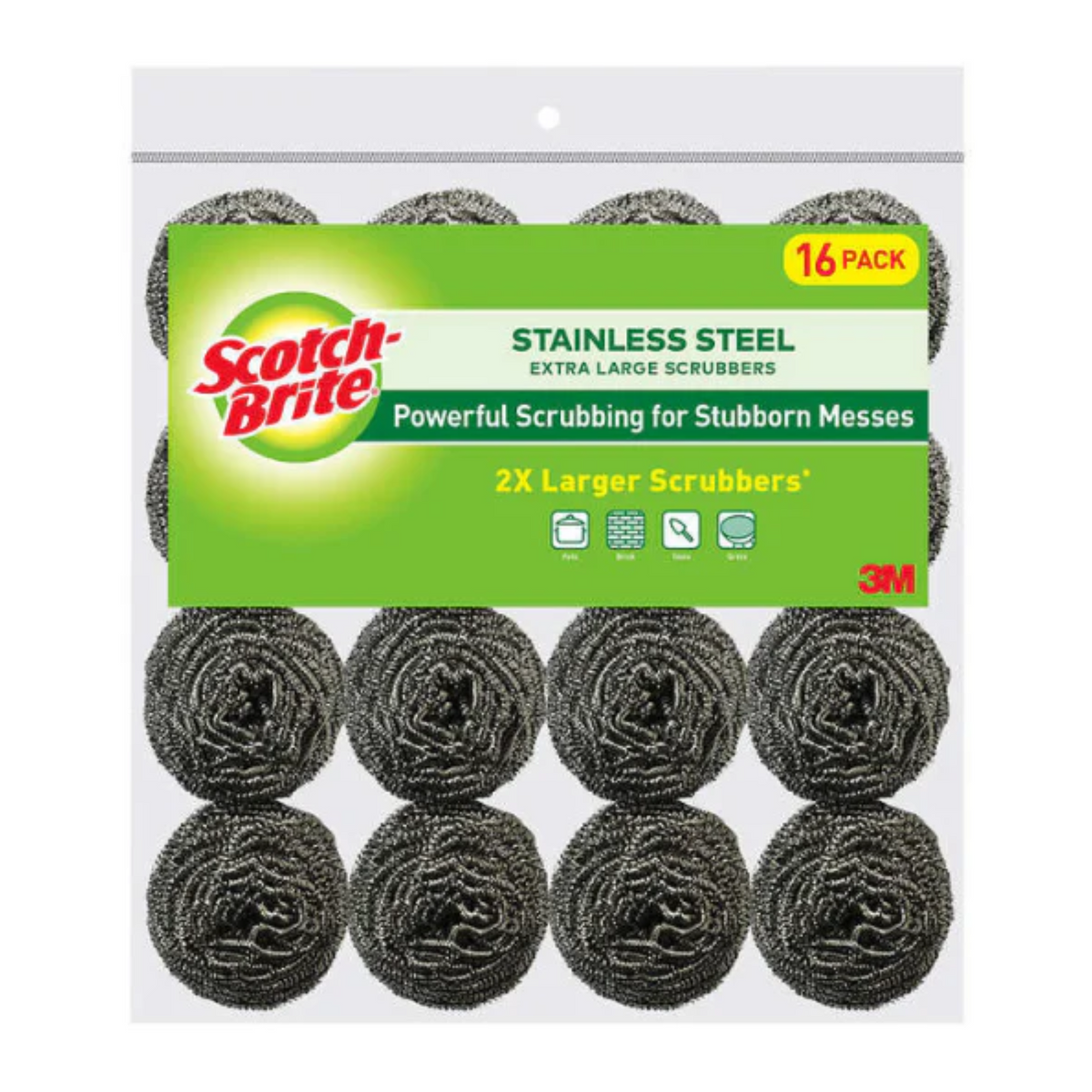 Scotch Steel Large Scrub 16ct