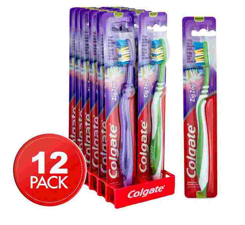 Cepillo de dientes Colgate Zig Zag Antibacterial 12/1ud