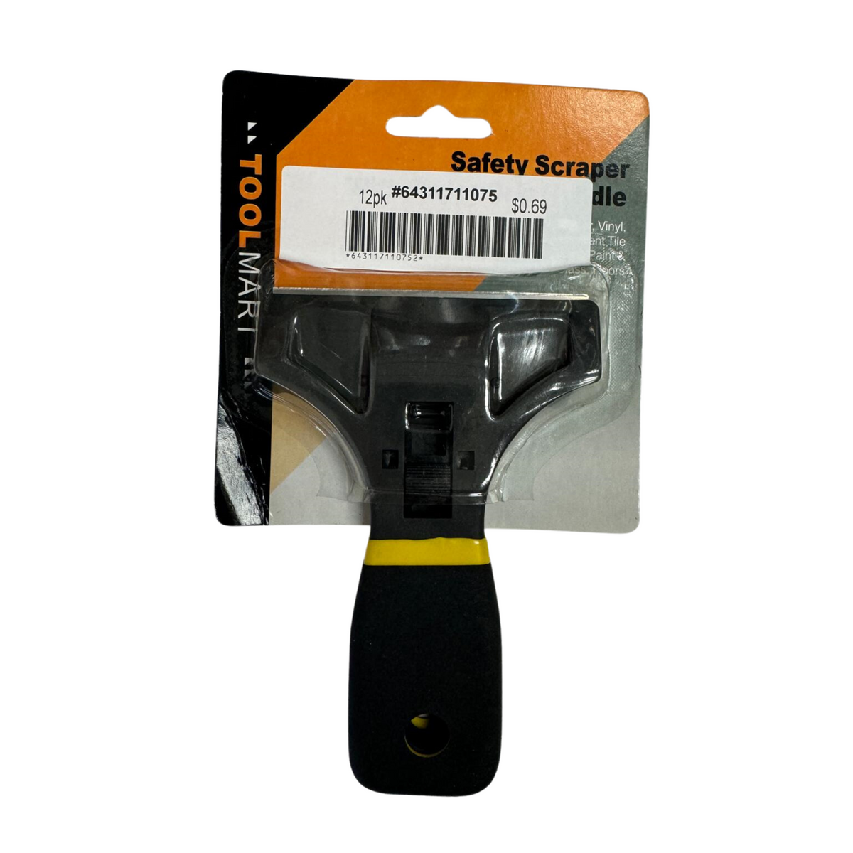 Raspador de seguridad con mango 12/1ud