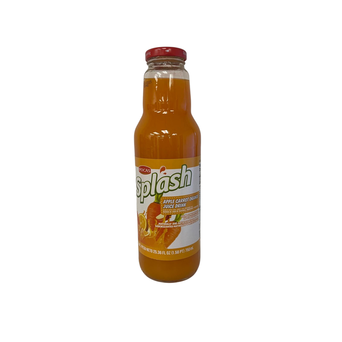 Splash AppleCarrot Orange 8/25oz +0.40CRV