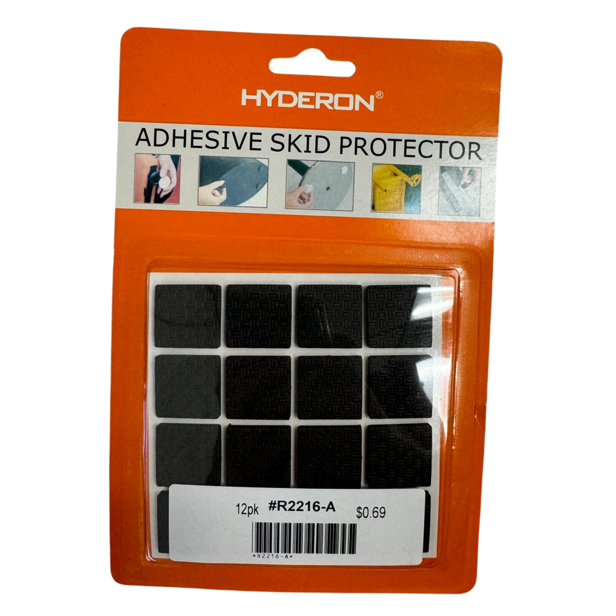 Protector de deslizamiento cuadrado Hyderon 12/1ud