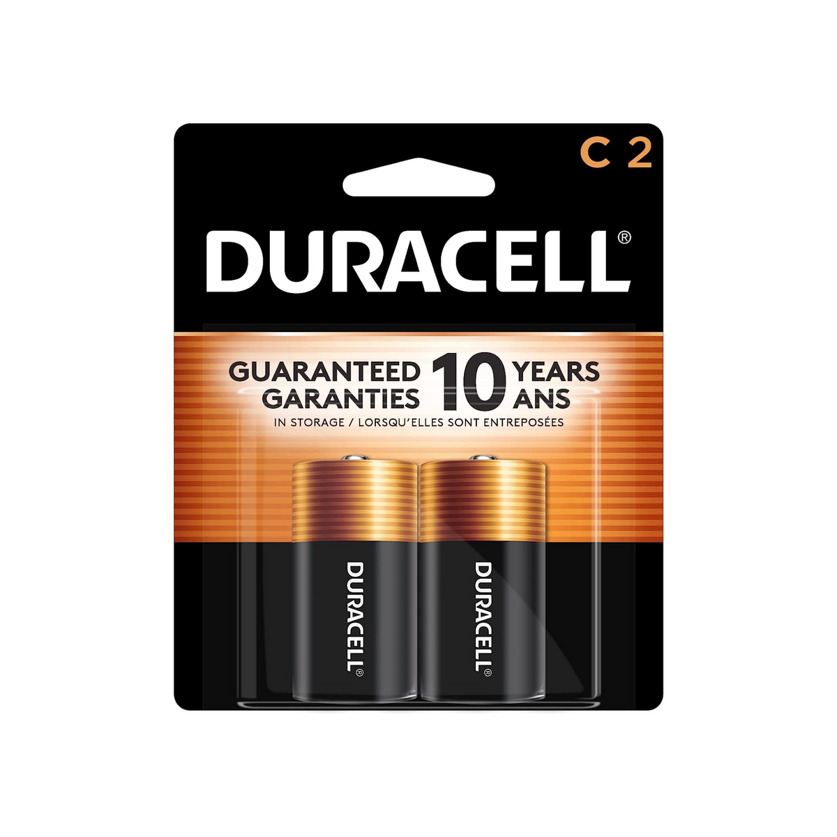 Pilas Duracell C, paquete de 8 unidades (2 blísteres)