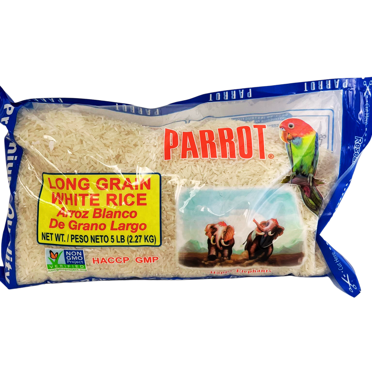 Arroz blanco Parrot 6/5Lb
