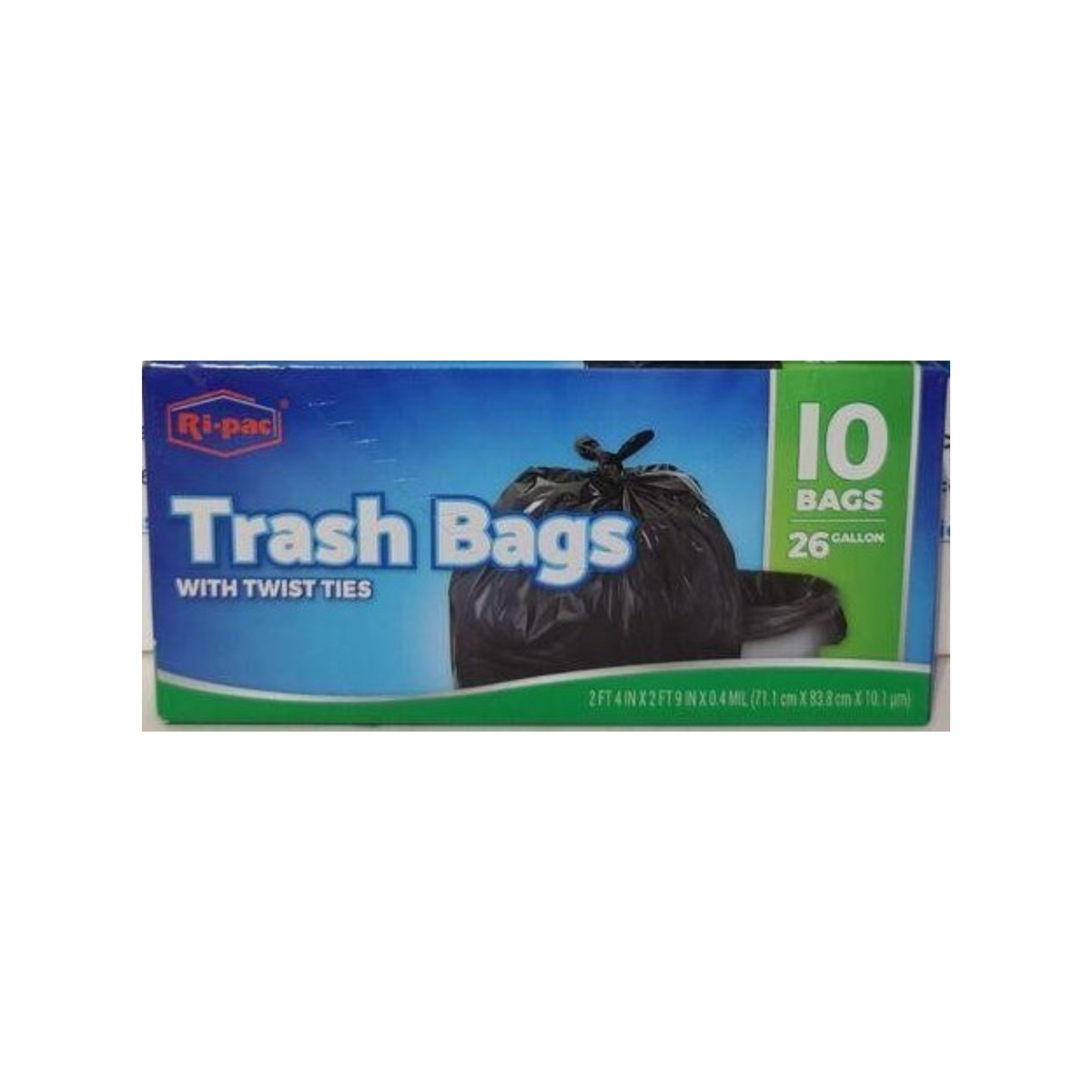 Bolsas de basura Ri-Pac 24/paquetes de 10/26 galones