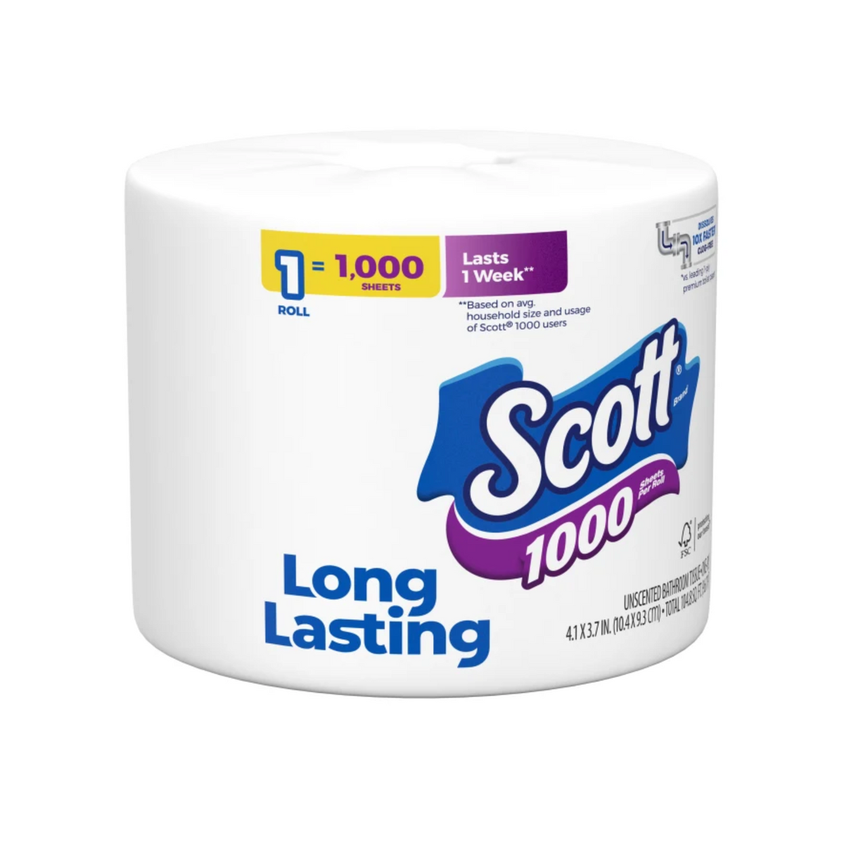 Papel higiénico Scott 36 rollos/1 paquete