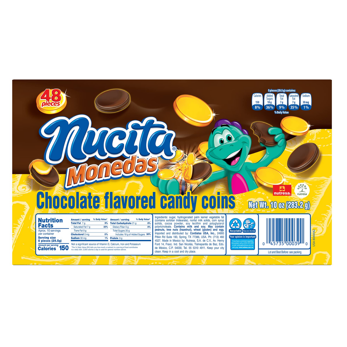 Monedas de chocolate 48 unidades