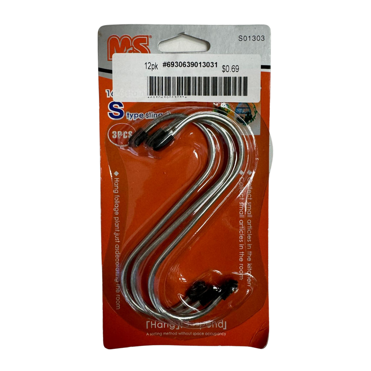 Colgador de herramientas tipo S 12/1ud