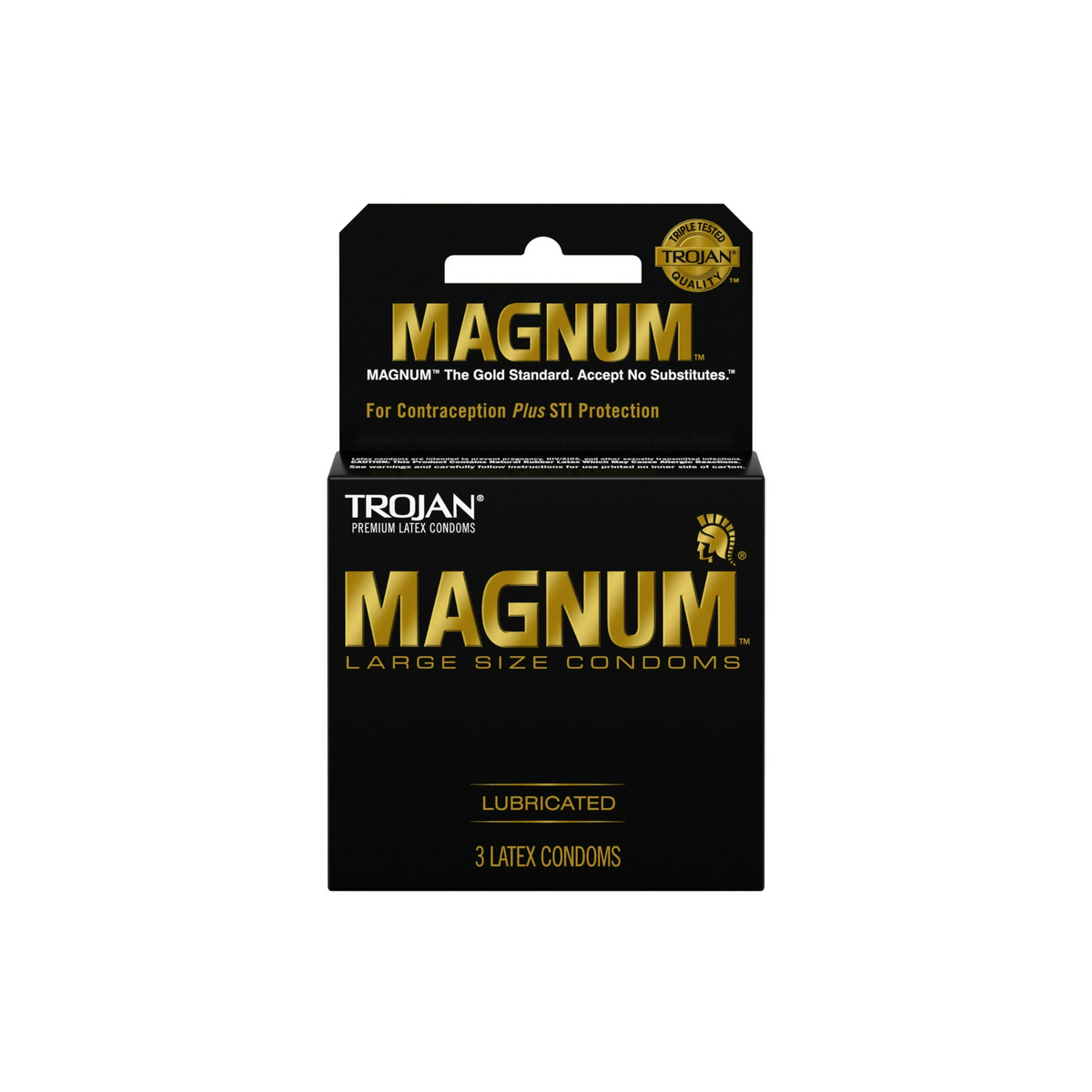 Condones lubricados Trojan Magnum 6/3ct