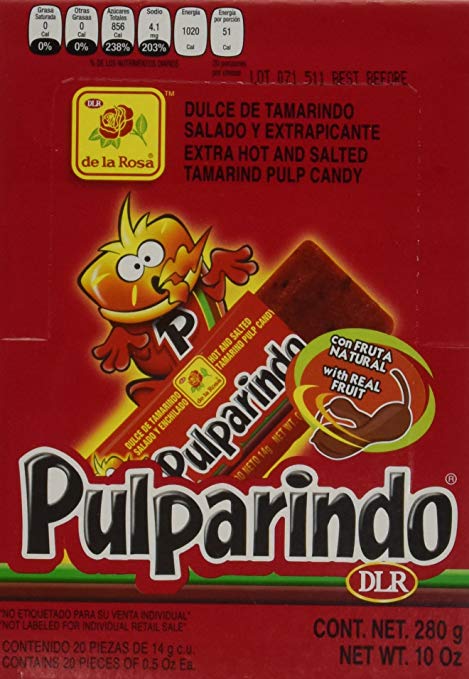 Pulparindo Extra Picante 20 piezas