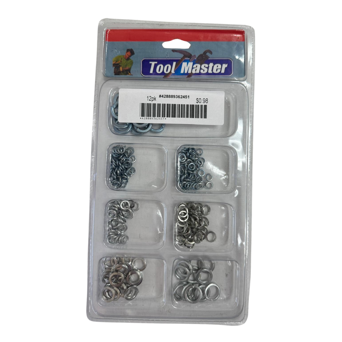 Juego de arandelas Tool Master, 7 tamaños, 12/1ud