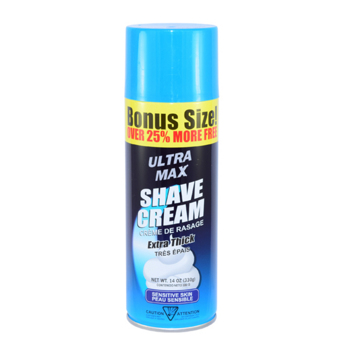 Ultra Max Shave Sensitive 12/14oz