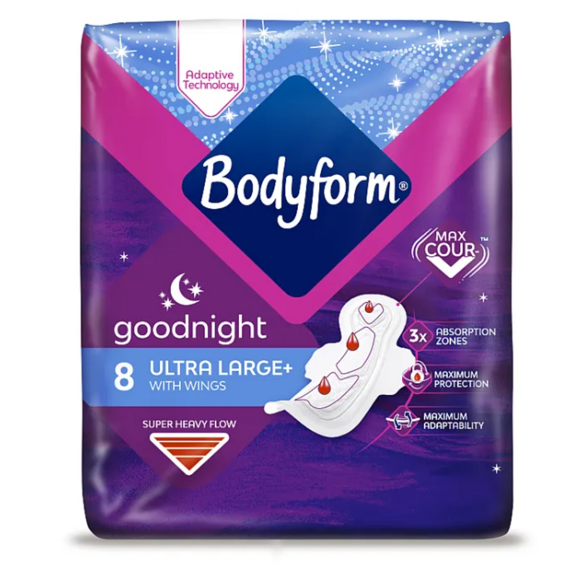 Compresas nocturnas Bodyform 24/8 unidades