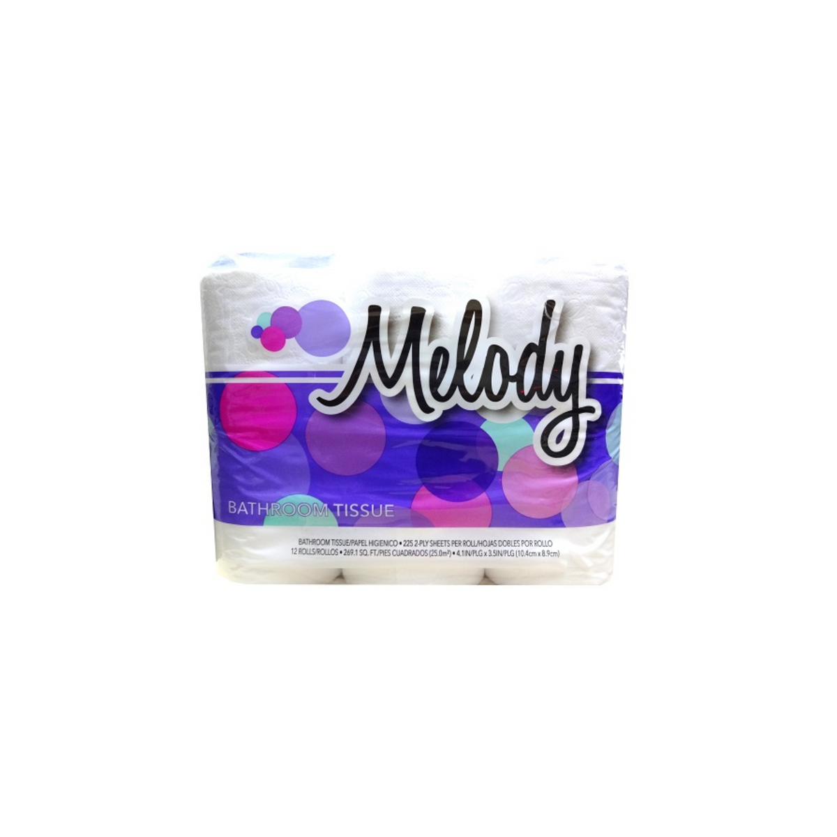 Papel higiénico Melody 4/12ct