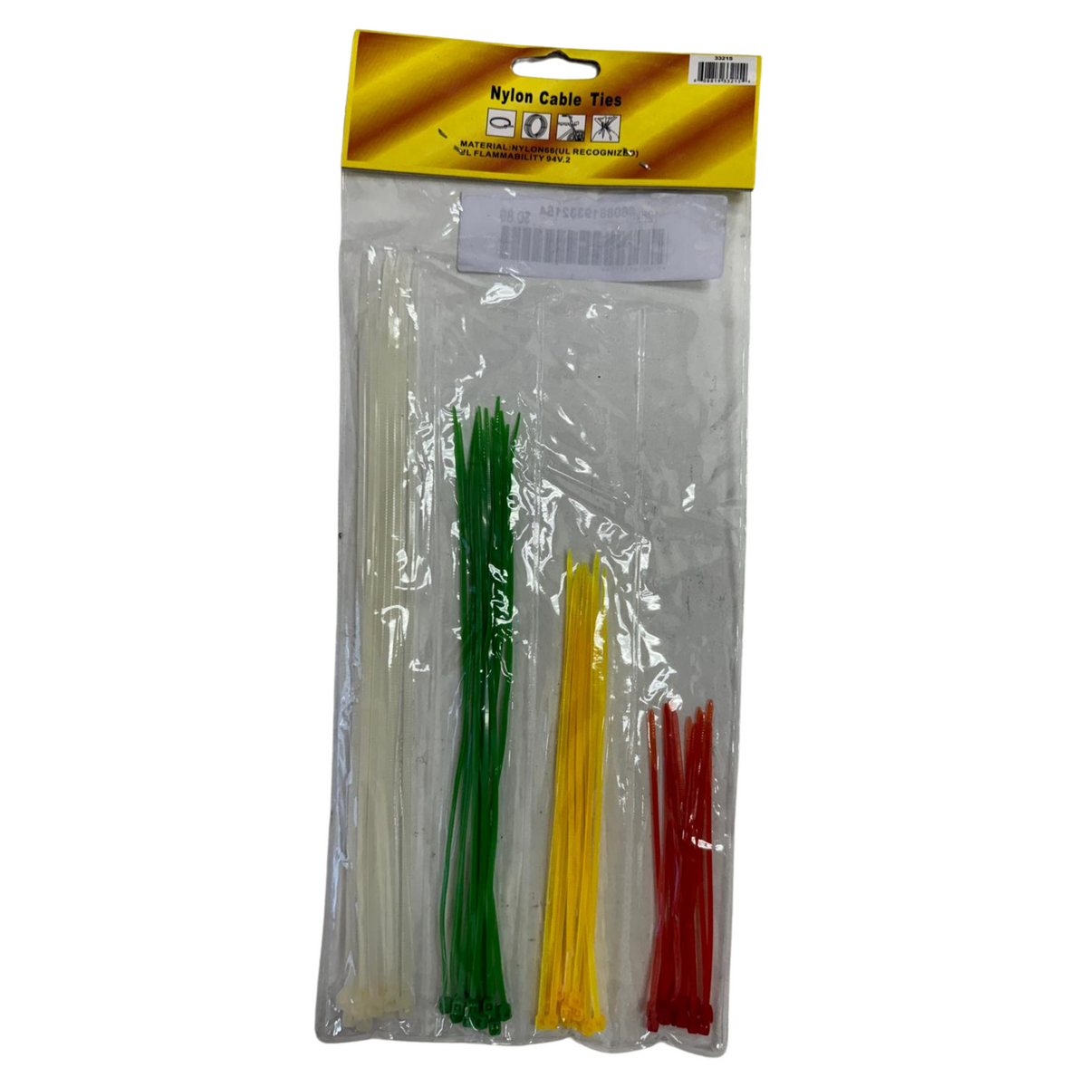 Abrazaderas de nailon, 4 colores, paquete de 12/40 unidades