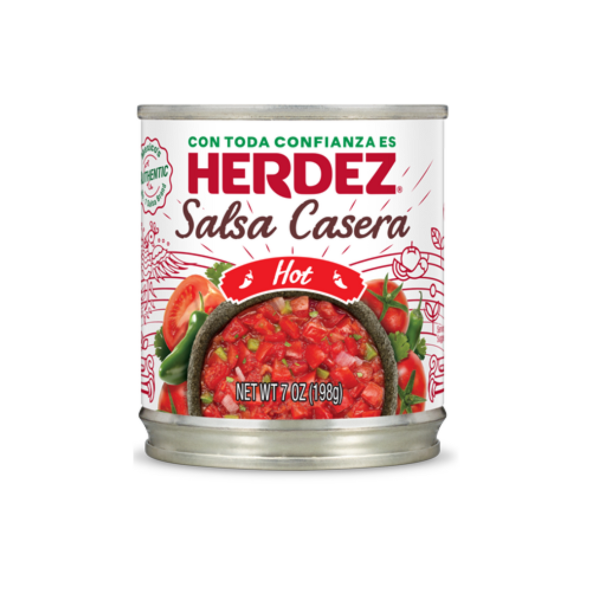 Salsa Casera Herdez Picante 12/7oz