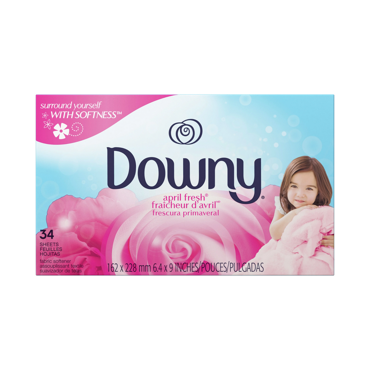 Hojas para secadora Downy April Fresh 12/34 unidades