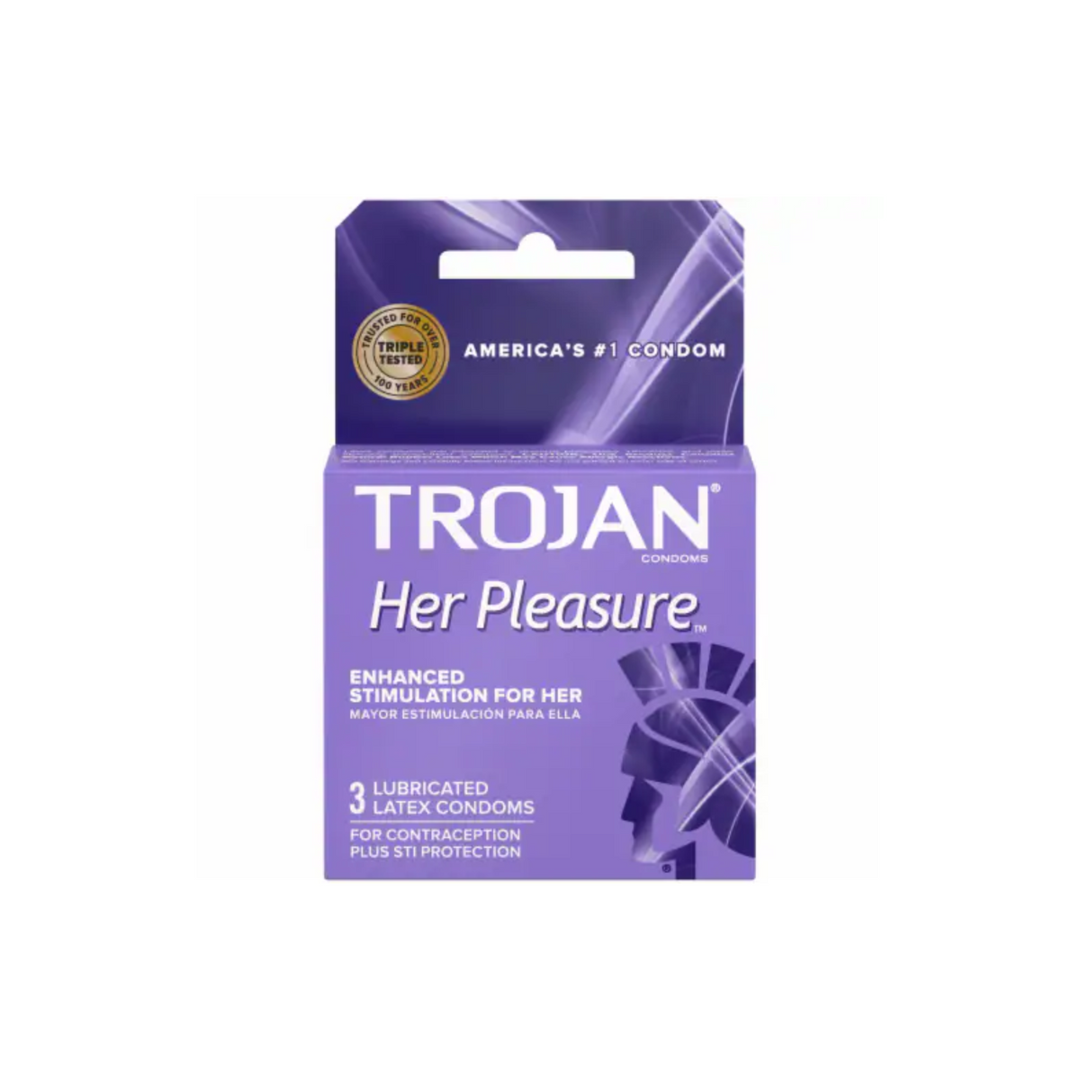 Preservativos Trojan Her Pleasure, 6 paquetes de 3 unidades