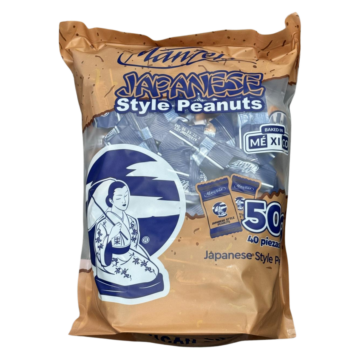 Cacahuates japoneses Manzela 50g 40 pzas