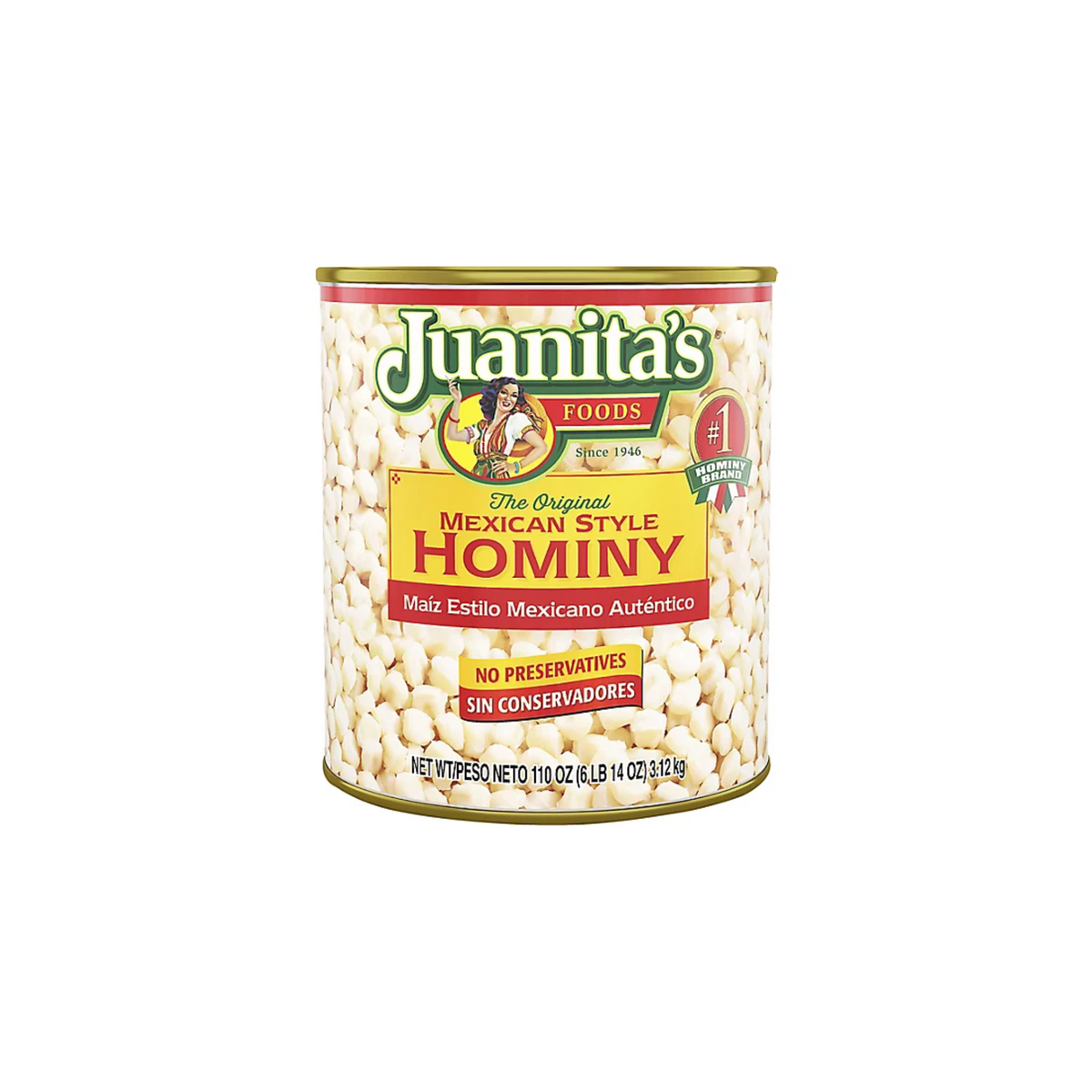Hominy de Juanita 6/6Lb