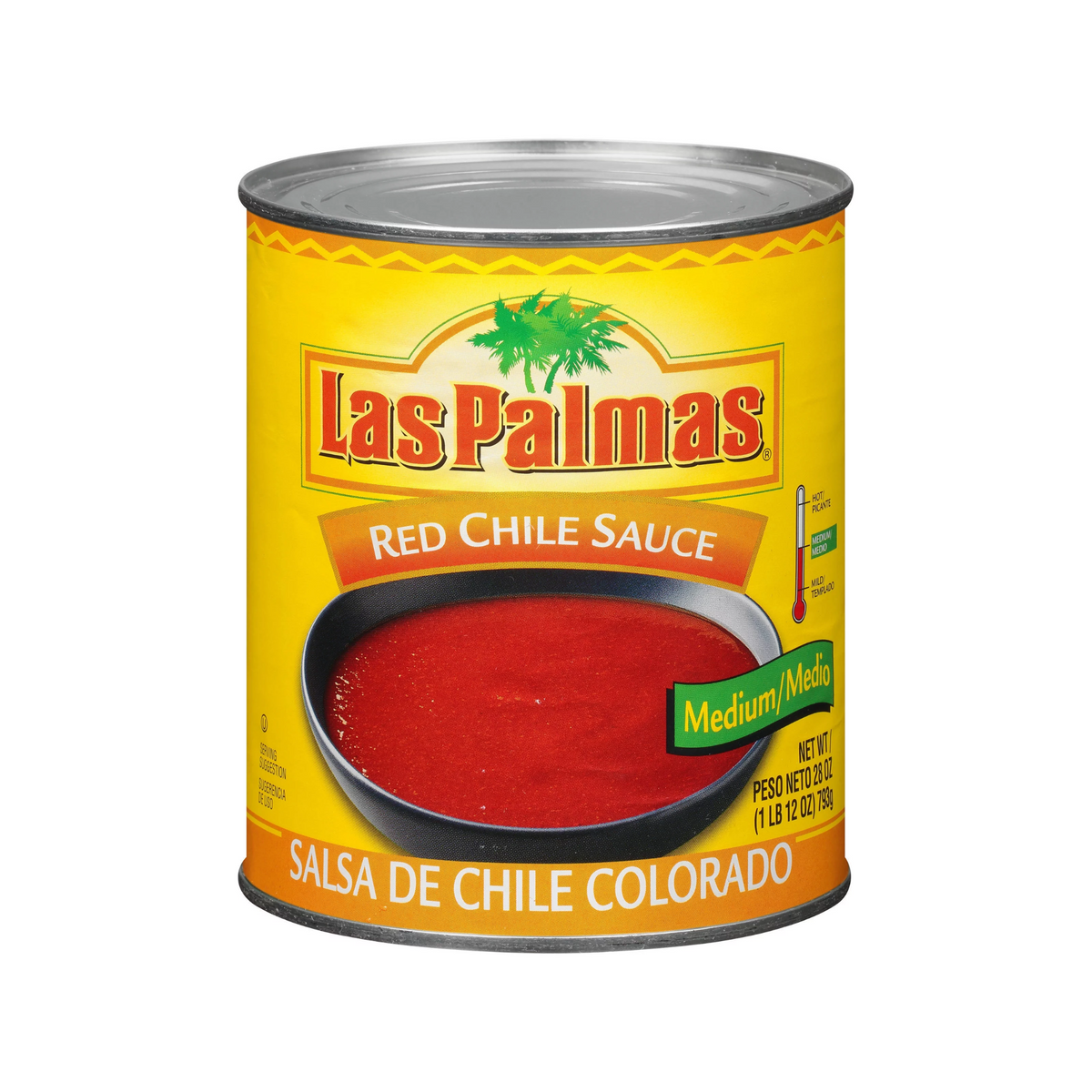 Chile rojo Las Palmas Med 12/28oz