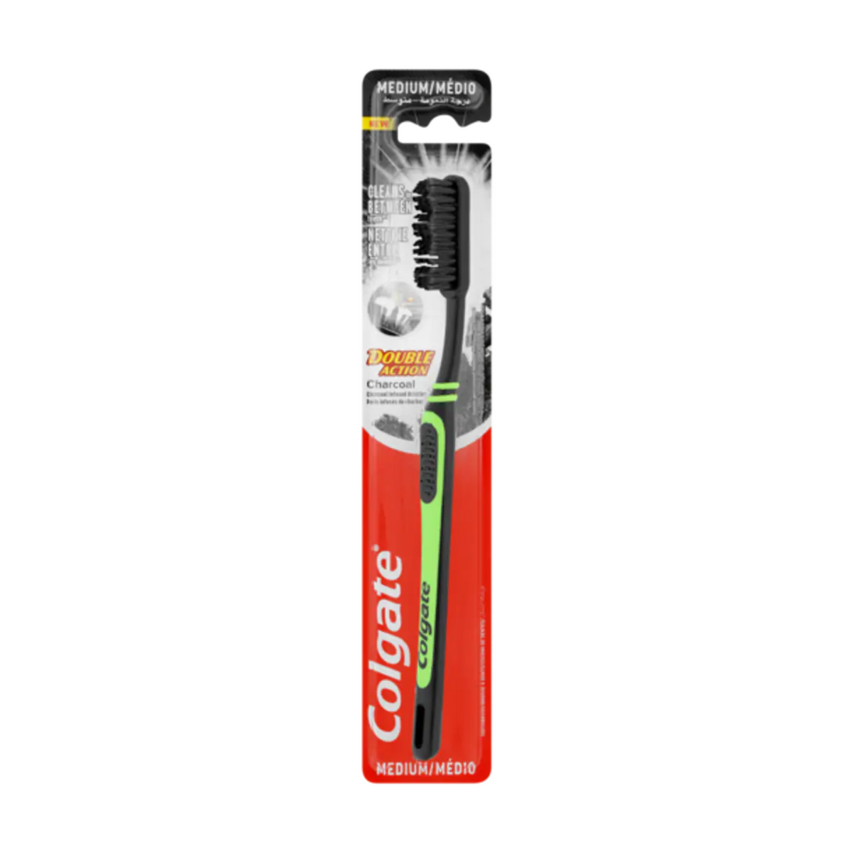 Cepillo dental Colgate Carbón Mediano 12/1ud