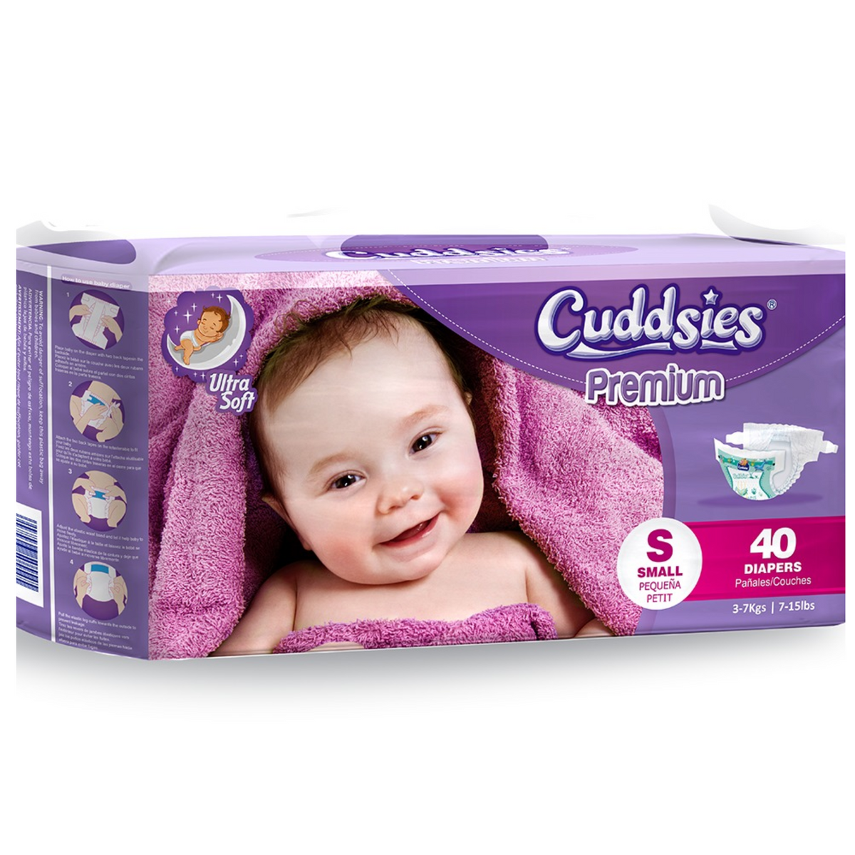 Pañales Cuddsies Talla Pequeña 8/40 unidades